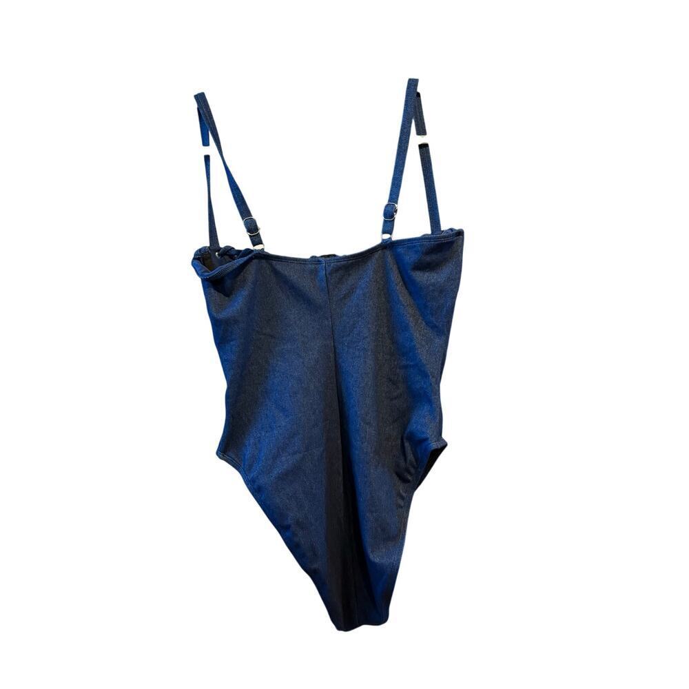 Good American denim blue corset swim suit large - Picture 12 of 14